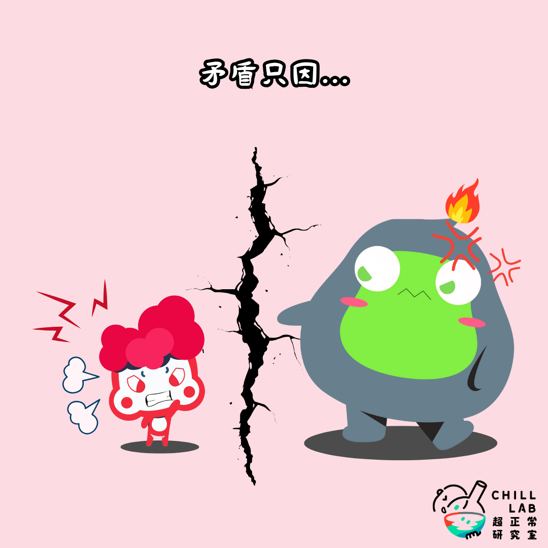 矛盾只因……